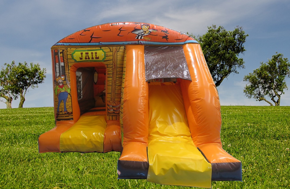 Château gonflable bouncer slide prison